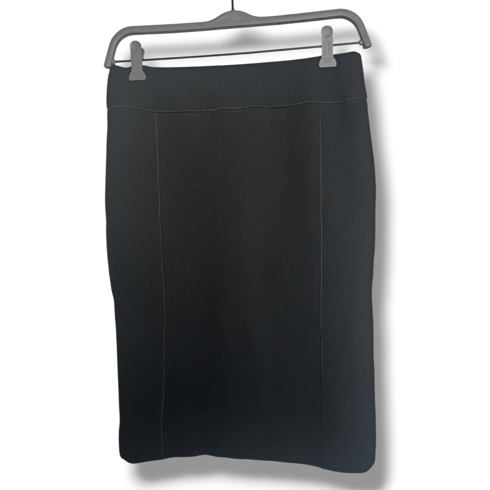 Ann Taylor Black Pencil Skirt Size 4 Business Casual Textured